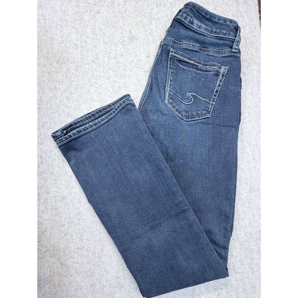 Silver Jeans Co Suki Slim Boot Women W26 L31 Dark Blue Denim‎  Excellent